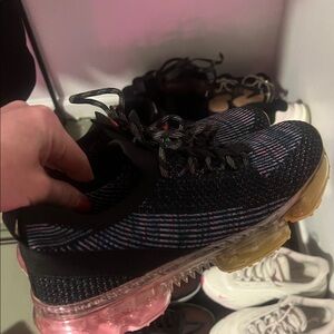 Stylish Black and Pink Women's Sneakers